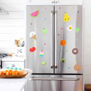 Paper Riot Co. Peel-and-Stick Assorted Kawaii Cute Cartoon Food Vinyl Wall Decal Set, 147 ct. - Image 3