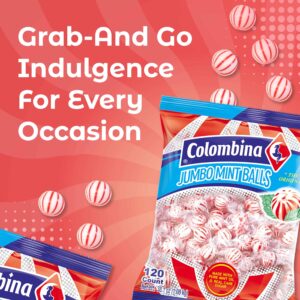 Colombina Jumbo Peppermint Balls, Individually Wrapped Red & White Hard Candy Delights, 1 Pack (120 Count) - Image 6