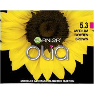 Garnier Olia Ammonia-Free Brilliant Color Oil-Rich Permanent Hair Color, 5.3 Medium Golden Brown (Pack of 1) Brown Hair Dye (Packaging May Vary) - Image 7