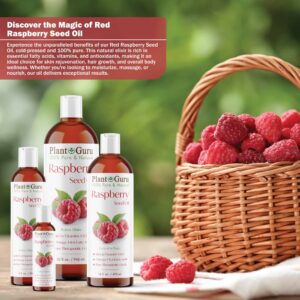 Raspberry Seed Oil 2 oz. Virgin, Unrefined Cold Pressed 100% Pure Natural - Skin, Body And Face. - Image 3