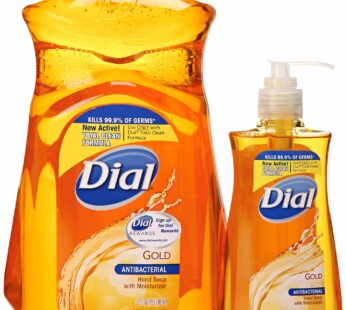 Dial Gold Antibacterial Liquid Soap with Moisturizer, 7.5 Oz Pump Bottle + 52 Oz Refill