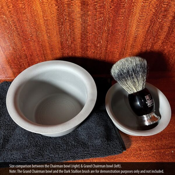 Vikings Blade Luxury Shaving Soap Bowl, Sandblasted Steel for Fast, Thick Lather, Unbreakable, Tactile Texture, Great for Standard Sized Pucks & Soaps - Image 4
