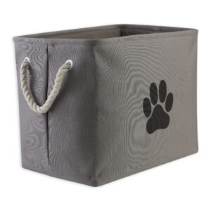 Bone Dry Pet Storage Collection Collapsible Bin, Medium Rectangle, Gray - Image 2