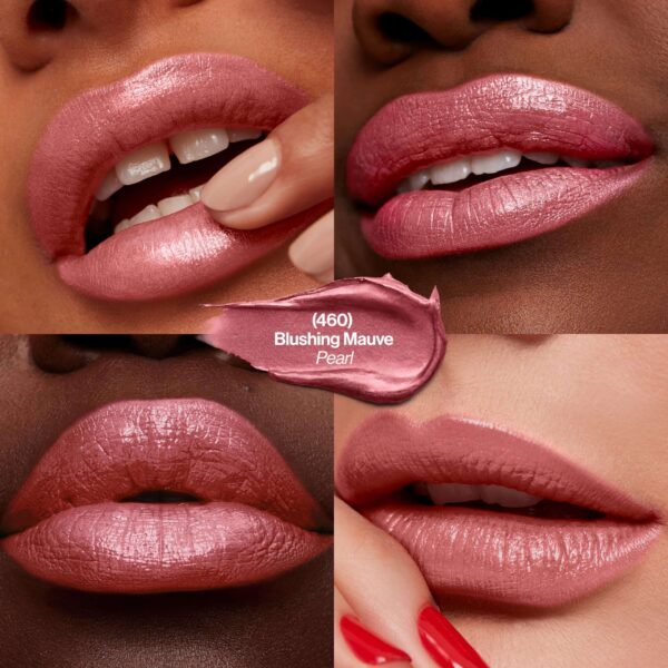 Revlon Lipstick, Super Lustrous Lipstick, Creamy Formula For Soft, Fuller-Looking Lips, Moisturized Feel in Mauves & Trends, Blushing Mauve (460), 0.1 - Image 3