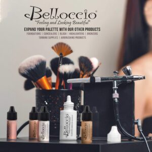 Belloccio's Professional Cosmetic Airbrush Makeup Foundation 1/2oz Bottle: Golden Tan- Medium Yellow Undertones - Image 5