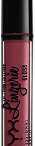 NYX PROFESSIONAL MAKEUP Lip Lingerie Gloss - Euro Trash, Dark Pink-Brown - Image 9