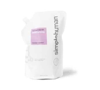 simplehuman Moisturizing Liquid Hand Soap, Lavender, Refill Pouch, 34 Fluid Ounce (Pack of 2)