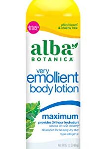 Alba Botanica Very Emollient Body Lotion, Maximum, 12 Oz - Image 1