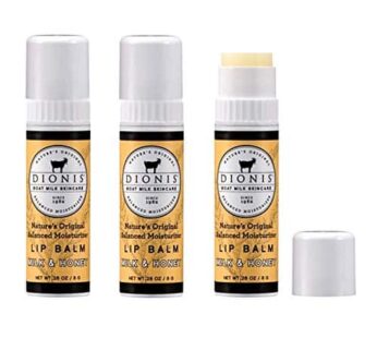 Dionis Goat Milk Lip Balm 3 Piece Set – Milk and Honey