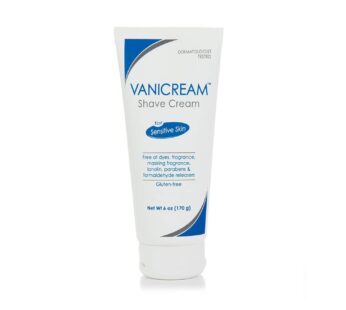 Vanicream Shave Cream for Sensitive Skin – 6 oz, Pack of 4