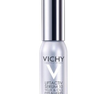 Vichy Anti-Wrinkle Serum for Eyes and Lashes, Hyaluronic Acid, 15 Mineral-Rich Vichy Volcanic Water, Fragrance-Free