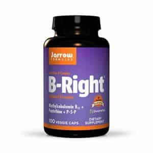 Jarrow Formulas B-Right - Low-Odor Vitamin B-Complex Formula - Energy & Metabolism Support - Promotes Brain, Heart & Cardiovascular Health - 100 Servings (Pack of 1) - Image 1