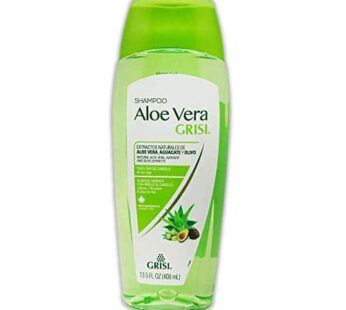 Grisi Aloe Vera Shampoo| Moisturizing Shampoo with Aloe Vera Extract, Paraben Free Hair Product for Soft and Shiny Hair; 13.5 Fl Ounces