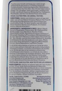 Desert Essence Mouthwash, Tea Tree Whitening Mint, 16 Fluid Ounce - Image 3