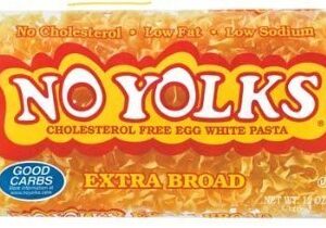 No Yolks Egg White Pasta Extra Broad 12 Oz -2 Bags - Image 1