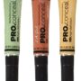 L.A. Girl Pro Conceal Set Orange, Yellow, Green Correctors, Bundle of 3 (LAX-GC990+GC991+GC992-B)
