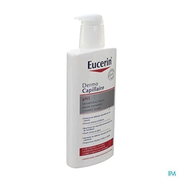 Eucerin DermoCapillaire Shampoo For Sensitive Scalp (ph5 Shampoo) 13.5 oz - Image 3