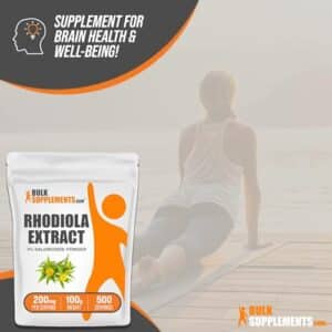 BulkSupplements.com Rhodiola Extract Powder - 3% Salidrosides, Rhodiola Crenualata Extract - Herbal Supplement, Gluten Free, 200mg per Serving, 100g (3.5 oz) (Pack of 1) - Image 5