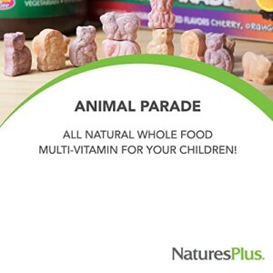 NaturesPlus Animal Parade Source of Life Gold Children's Liquid Multivitamin, 30 OZ - Natural Tropical Berry Flavor - Immune Support Supplement - Organic Whole Foods, Gluten-Free, Vegan - 60 Servings - Image 3