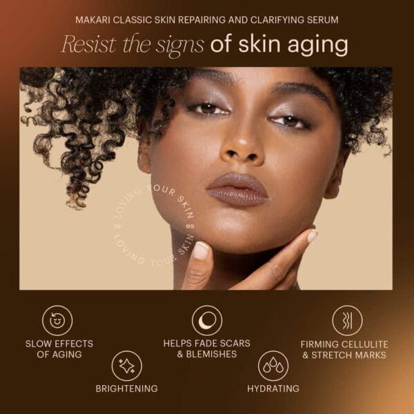 Makari Classic Skin Repairing and Clarifying Serum (1.35 fl oz) | Dark Spot Treatment Serum | Reuvenates Tone and Texture | Softens, Smoothens, and Brightens Skin | Recommended for All Skin Types - Image 3