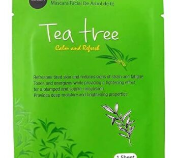 Celavi Essence Facial Mask Paper Sheet Korea Skin Care Moisturizing 24 Pack (Tea Tree)