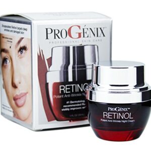 Progenix Profesional Retinol Face Cream Moisturizer Facial Lotion Helps Diminish Wrinkles, Crepey Skin, & Age Spots, Fragrance Free Anti Aging Skin Care Retinol Lotion For Face, 1Oz - Image 1