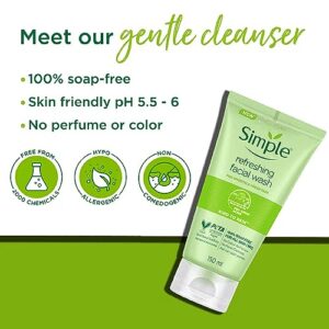 Simple Refreshing Facial Wash Gel, 5 Ounce - Image 3