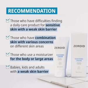 ZEROID Soothing Cream | Korean Dermocosmetic | Soothing | Calming | 2.7 Fl Oz (80ml) - Image 5