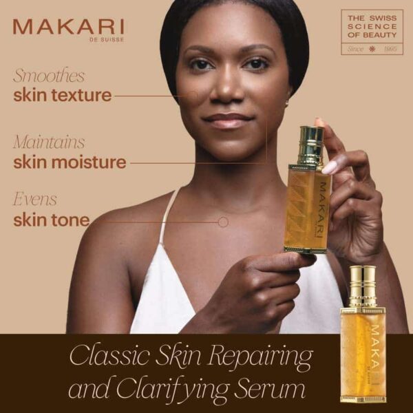 Makari Classic Skin Repairing and Clarifying Serum (1.35 fl oz) | Dark Spot Treatment Serum | Reuvenates Tone and Texture | Softens, Smoothens, and Brightens Skin | Recommended for All Skin Types - Image 2
