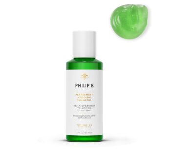 PHILIP B. Peppermint Avocado Shampoo 2 oz – Volumizing & Clarifying Shampoo for Dry to Oily Hair and Scalp, Non-Stripping
