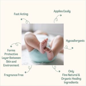 Nature Only Wholesome Diaper Cream. Calm, Nourish and Soothe Diaper Rash. Natural & Organic - 4 oz (Pack of 1) - Image 3