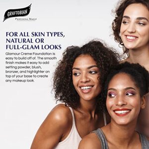 Graftobian HD Glamour Cr?me Foundation 1/2oz, Weightless Full Coverage Makeup, 65 Inclusive Shades, For All Skin Types, Natural or Full-Glam Looks, For Professionals and Beginners, Ginger - Image 3