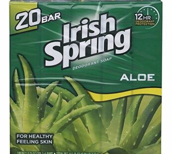 Irish Spring Aloe Bar Soap 3.75 Oz-pack of 20 Bars