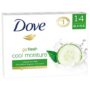 Dove go fresh Beauty Bar, Cucumber and Green Tea 4 oz, 14 Bar