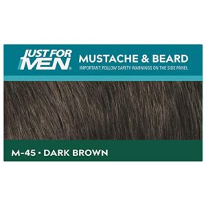 JUST FOR MEN Color Gel Mustache & Beard M-45, Dark Brown 1 Each (Pack of 2) - Image 3