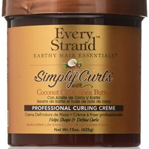 Every Strand Simply Curls Coco Oil/Shea Curl Creme, 15 Ounce - Image 1