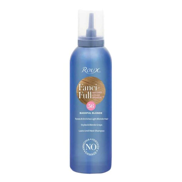 Roux Fanci-Full Instant Color Mousse Tones & Enriches Light Blonde Hair, 56 Bashful Blonde, 6 Fl Oz (Pack of 1)