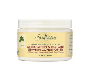 Sheamoisture Jamaican Black Castor Oil Leave In Conditioner for Over-Processed, damaged hair 100% Pure Jamaican Black Castor Oil to Soften and Detangle Hair 11.5 oz