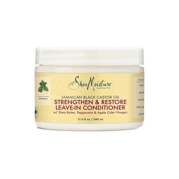 Sheamoisture Jamaican Black Castor Oil Leave In Conditioner for Over-Processed, damaged hair 100% Pure Jamaican Black Castor Oil to Soften and Detangle Hair 11.5 oz