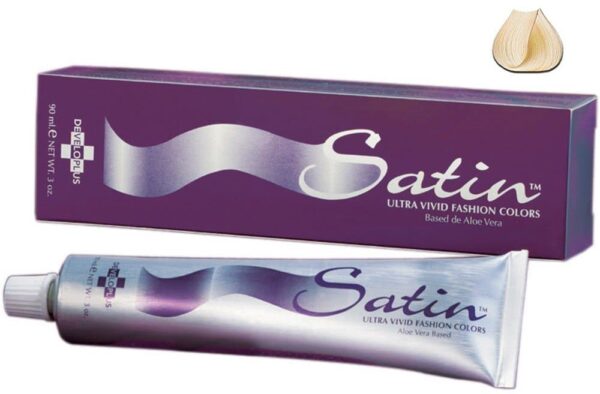 Satin Ultra Vivid Fashion Colors, 10G Ultra Light Golden Blonde Hair Dye, 3 oz., Gold Series Permanent Hair Dye, Made with Soy Protein and Aloe Vera, Vegan & Cruelty Free