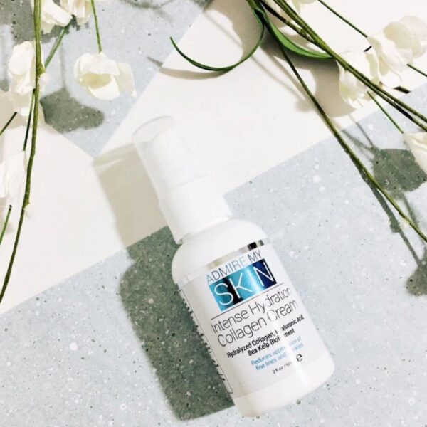 Admire My Skin Collagen Cream Moisturizer For Dry Skin - Hyaluronic Acid Cream - Non Comedogenic Hydrating Cream Eliminates Dull Dry Skin for That Healthy Youthful Glow 2oz - Image 3