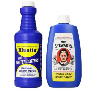 Bluing Bundle: Mrs. Stewarts Liquid Bluing 8 oz & Bluette Liquid Bluing 16 oz - Image 1