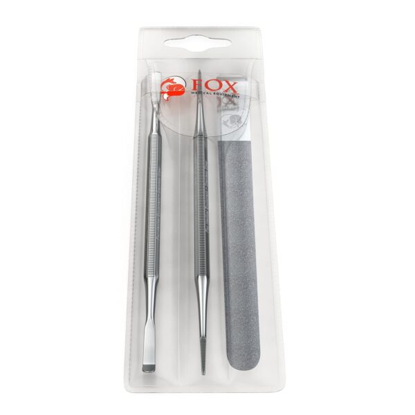 Fox Medical Equipment Ingrown Toenail Treatment Tools - Nail Care Kit - Podiatry Tools - Stainless Steel - Pedicure Kit - Ingrown Toenail Removal Kit - Best Toenail File - Toe Nail Corrector - Image 6