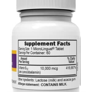 Superior Source No Shot Vitamin B12 Cyanocobalamin 10000 mcg, Quick Dissolve MicroLignual Tablets, 60 Count B12 Supplement to Increase Metabolism and Energy Production, Nervous System Support, Non-GMO - Image 2