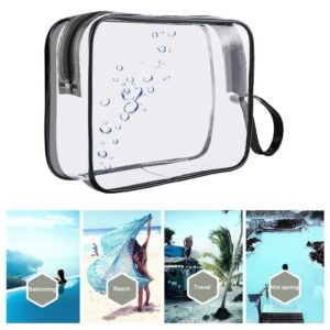 CGBE TSA Approved Toiletry Bag With Handle, Clear Toiletry Bag Quart Size Travel Bags For Toiletries Carry On Cosmetic Makeup Pouch For Men - Image 4