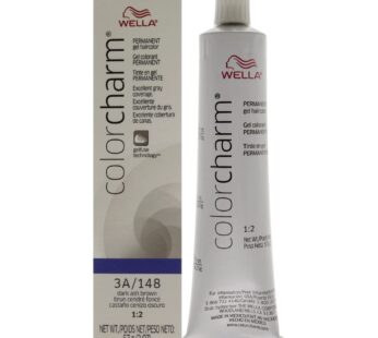 COLORCHARM Permanent Gel, Hair Color for Gray Coverage, 3A Dark Ash Brown