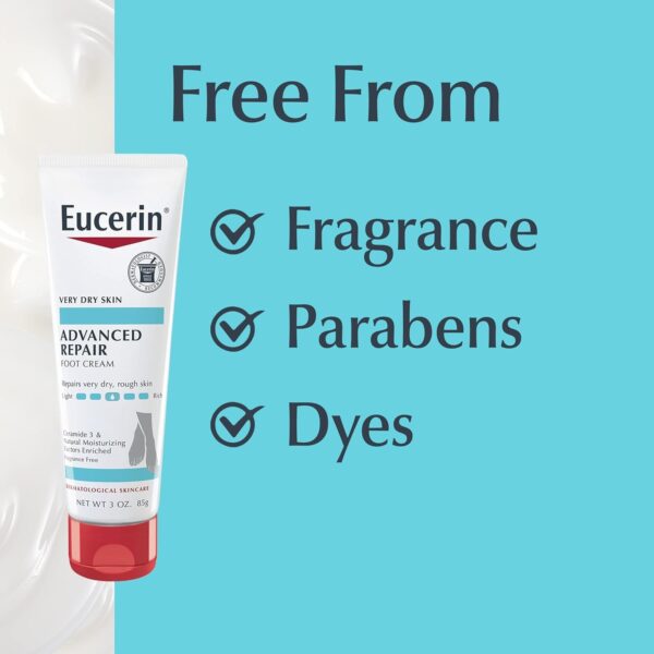 Eucerin Advanced Repair Light Feel Foot Creme, 3 oz ( Pack of 4) - Image 6