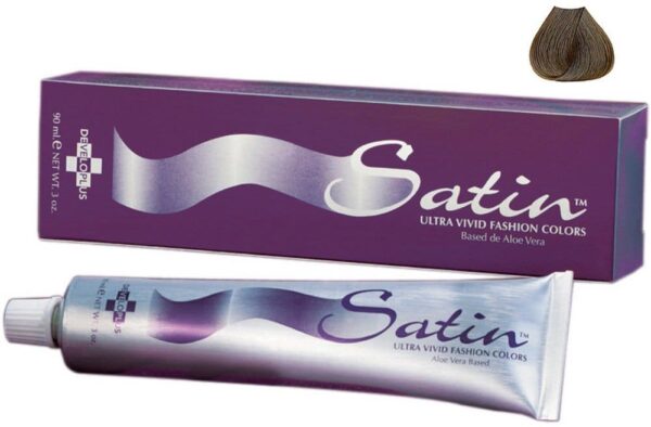 Satin Ultra Vivid Fashion Colors, 4G Golden Brown Hair Dye, 3 oz., Gold Series Permanent Hair Dye, Made with Soy Protein and Aloe Vera, Vegan & Cruelty Free