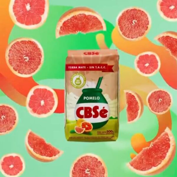 YERBA MATE CBSE GRAPEFRUIT FLAVOR - SABOR POMELO 500 GR/1.1 LB (2 PACK) - Image 3
