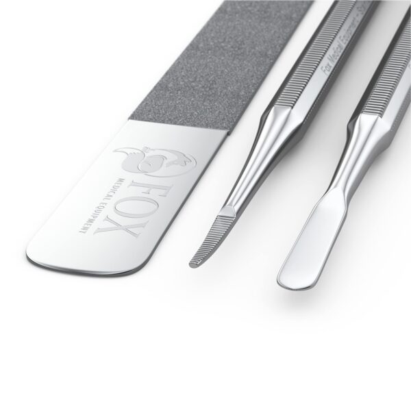 Fox Medical Equipment Ingrown Toenail Treatment Tools - Nail Care Kit - Podiatry Tools - Stainless Steel - Pedicure Kit - Ingrown Toenail Removal Kit - Best Toenail File - Toe Nail Corrector - Image 4